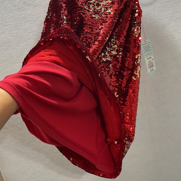 Cat & Jack Reversible Sequin Snowflake Dress - Picture 11 of 12